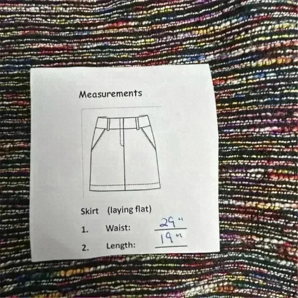 LOFT Women's Size 4 Multicolor Textured Pencil Skirt Casual Short - Picture 6 of 11
